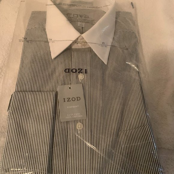 iZOD Other - IZOD PINPOINT 100% COTTON FRENCH CUFFS SHIRT